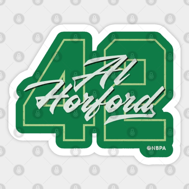 Al Horford Boston Number Script Sticker by TodosRigatSot